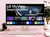 La configuración de escritorio del monitor inteligente MyView. (Fuente: LG)