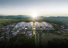 Render del cluster de semiconductores de SK Hynix en Yongin (Fuente de la imagen: SK Hynix)