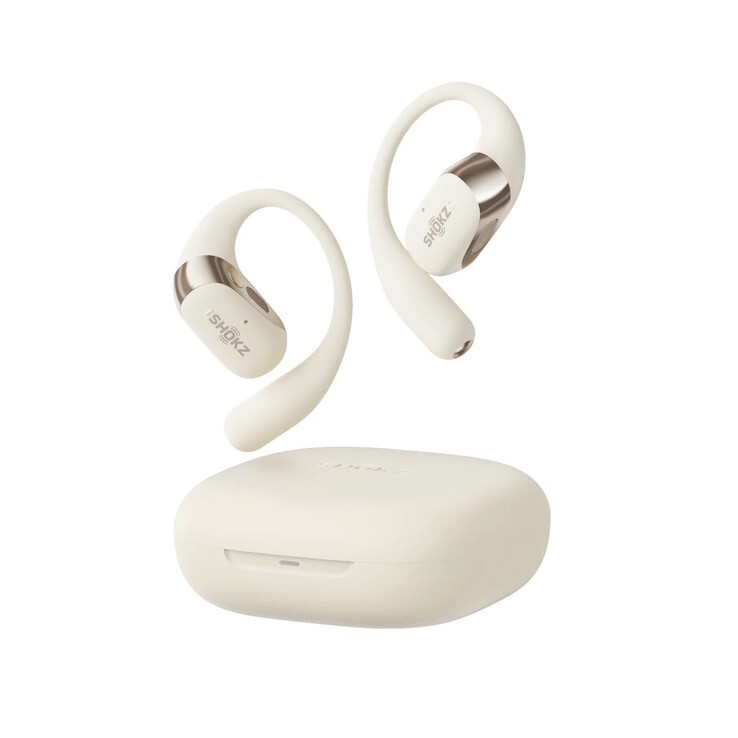 Los auriculares Shokz OpenFit 2 están disponibles en silicona ultra suave 2.0 negra o beige. (Fuente de la imagen: Shokz)