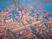 Una imagen que muestra una ciudad en Fabledom, ahora con un 65% de descuento en Steam.