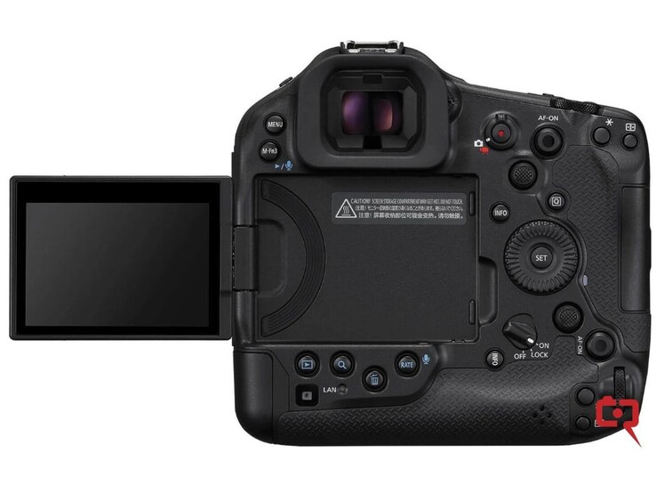 Imagen trasera de la Canon EOS R1 (Fuente: Canon Rumors)