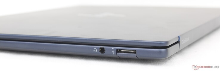 Derecha: auriculares de 3,5 mm, USB-A (5 Gbps)