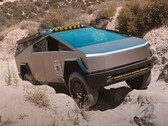 El Cybertruck navega brillantemente por la desafiante pista todoterreno. (Fuente de la imagen: Wild Horses Off-Road vía YouTube)