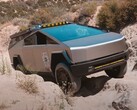 El Cybertruck navega brillantemente por la desafiante pista todoterreno. (Fuente de la imagen: Wild Horses Off-Road vía YouTube)