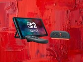 Consola Switch 2 y mandos Joy-Con 2 mostrados