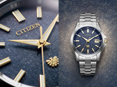Un primer plano del nuevo reloj The Citizen junto al reloj completo.