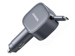 El cargador de coche Anker Nano 75W con cable USB-C retráctil. (Fuente de la imagen: r/Anker subreddit)