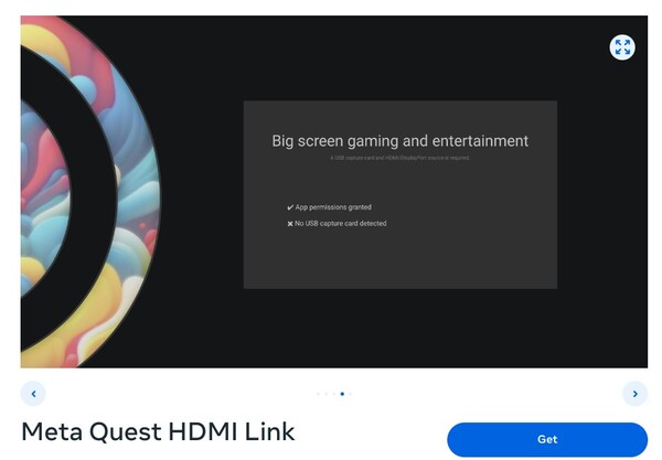 La aplicación Meta Quest HDMI Link está por ahora en App Lab. (Fuente de la imagen: Meta)