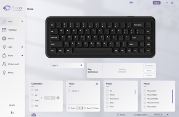 Akko ofrece un controlador en la nube dedicado Akko para el MU01 para personalizar la configuración del teclado (Fuente de la imagen: Abhinav Fating / Notebookcheck)