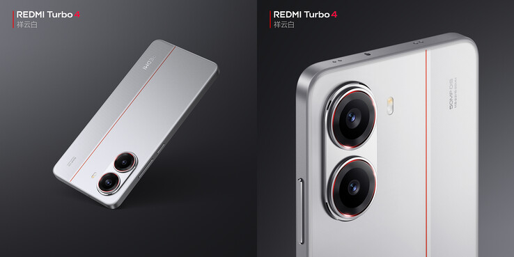 Diseño trasero del Redmi Turbo 4 (Fuente de la imagen: Xiaomi - editado)