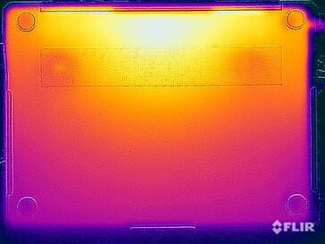 Temperaturas superficiales durante la prueba de esfuerzo (abajo)