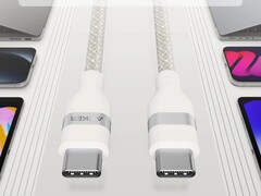 El cable USB-C a USB-C de Anker (240 W, trenzado upcycled) viene en dos longitudes. (Fuente de la imagen: Anker)