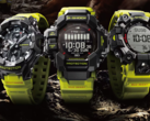 De izquierda a derecha, Casio G-Shock GR-B300RY-1A9, GPR-H1000RY-1A9 y el GW-9500MRY-1A9. (Fuente de la imagen: Casio)