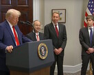 El presidente Trump anuncia el proyecto de inversión de 500.000 millones de dólares Stargate AI con líderes de Softbank, Oracle y OpenAI. (Fuente de la imagen: Fox 5 en YouTube)