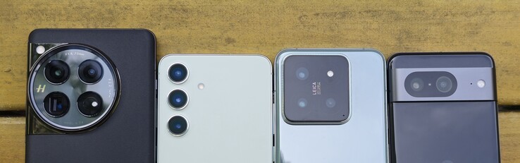 Comparación de la configuración de la cámara trasera: OnePlus 12 vs. Samsung Galaxy S24 vs. Xiaomi 14 vs. Google Pixel 8