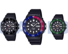 De izquierda a derecha, Casio MRW-230H-1E1V, MRW-230H-1E2V y la MRW-230H-1E3V. (Fuente de la imagen: Casio)