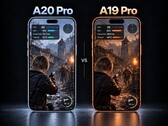 A20 Pro y A19 Pro mostrados lado a lado con la jugabilidad de Resident Evil 4 Remake y métricas de rendimiento en pantalla