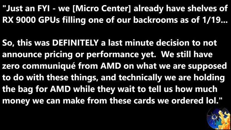 Según los informes, Micro Center tiene las GPU RX 9000 a la espera de ponerlas en las estanterías de las tiendas. (Fuente de la imagen: La ley de Moore ha muerto)