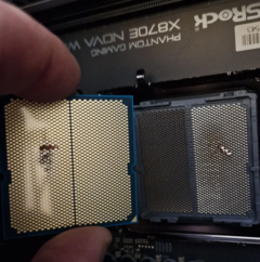 A un desafortunado usuario de Reddit se le quemó su Ryzen 7 9800X3D (fuente de la imagen: Reddit)