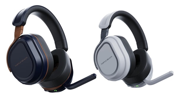 El Turtle Beach Stealth 700 (Gen 3) en cobalto y blanco. (Fuente de la imagen: Turtle Beach - editado)