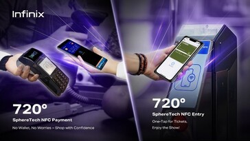 Infinix promociona las posibilidades de su "gran avance" NFC. (Fuente: Infinix)