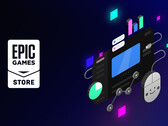 La Epic Games Store, cuyo logotipo se muestra arriba, no indica si un juego ha sido desarrollado utilizando IA. (Fuente de la imagen: Epic Games)