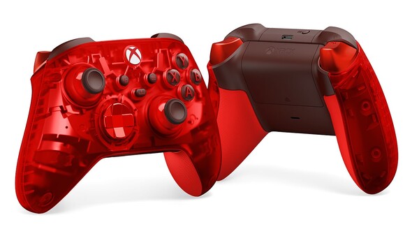 El mando inalámbrico Xbox Pulse Cipher Edición Especial está cubierto de diferentes tonos de rojo en el exterior. (Fuente de la imagen: Xbox)