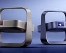 Los proyectores Elfin Flip 4K (izquierda) y Flip Laser se pliegan en una unidad vertical compacta para su almacenamiento.