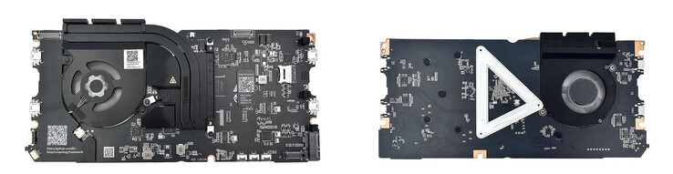 La placa base RISC-V por delante y por detrás. (Fuente de la imagen: Framework)