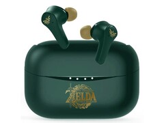 Los auriculares de Nintendo con temática de Zelda tienen el artefacto de la Trifuerza grabado en los auriculares. (Fuente de la imagen: My Nintendo Store UK)