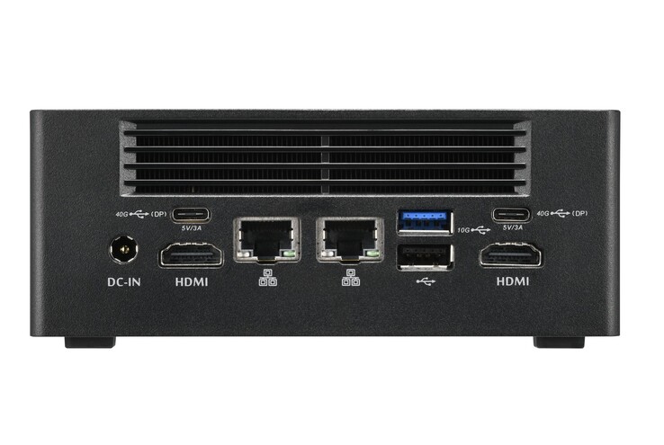 El mini PC dispone de dos puertos HDMI y un puerto Ethernet (Fuente de la imagen: Shuttle)