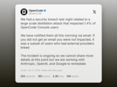 OpenCode confirma la brecha de seguridad y la filtración de claves de API
