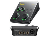 La interfaz de audio Maono P1 incluye una toma XLR/micrófono y una toma de instrumento de 1/4 de pulgada.